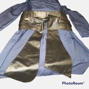 Le Chateau black synthetic Waist Belt Bow Tie Wrap Around Corset